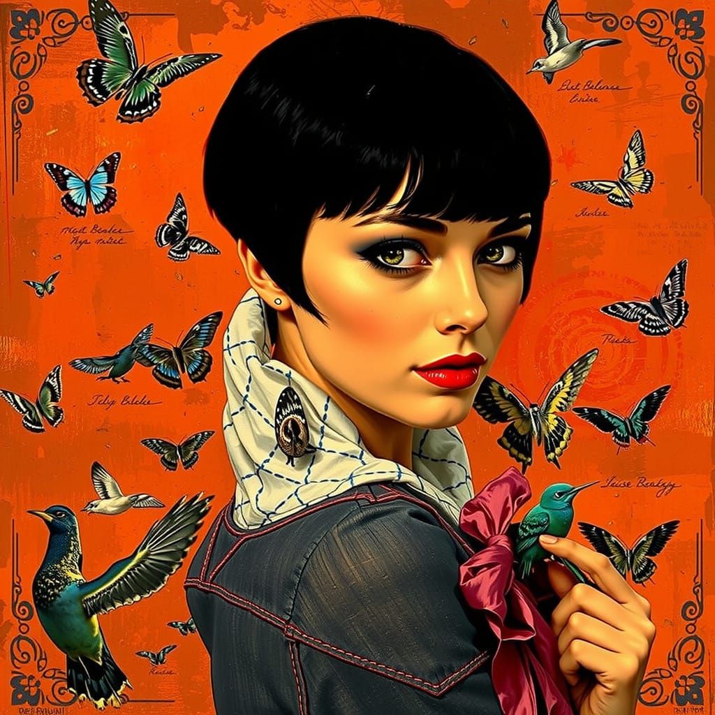 Hyperrealistic Portrait of Louise Brooks