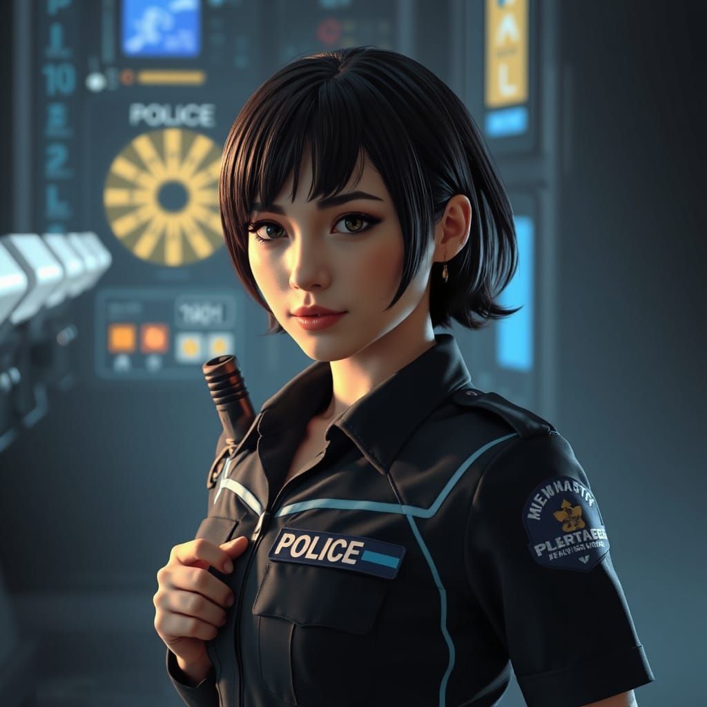 Scifi police officer...