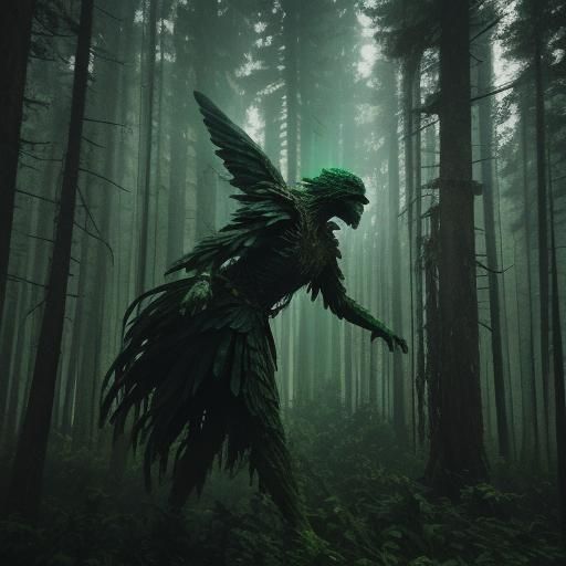 Women Among Ethereal Tree and Crop Spirits in Cinematic Film