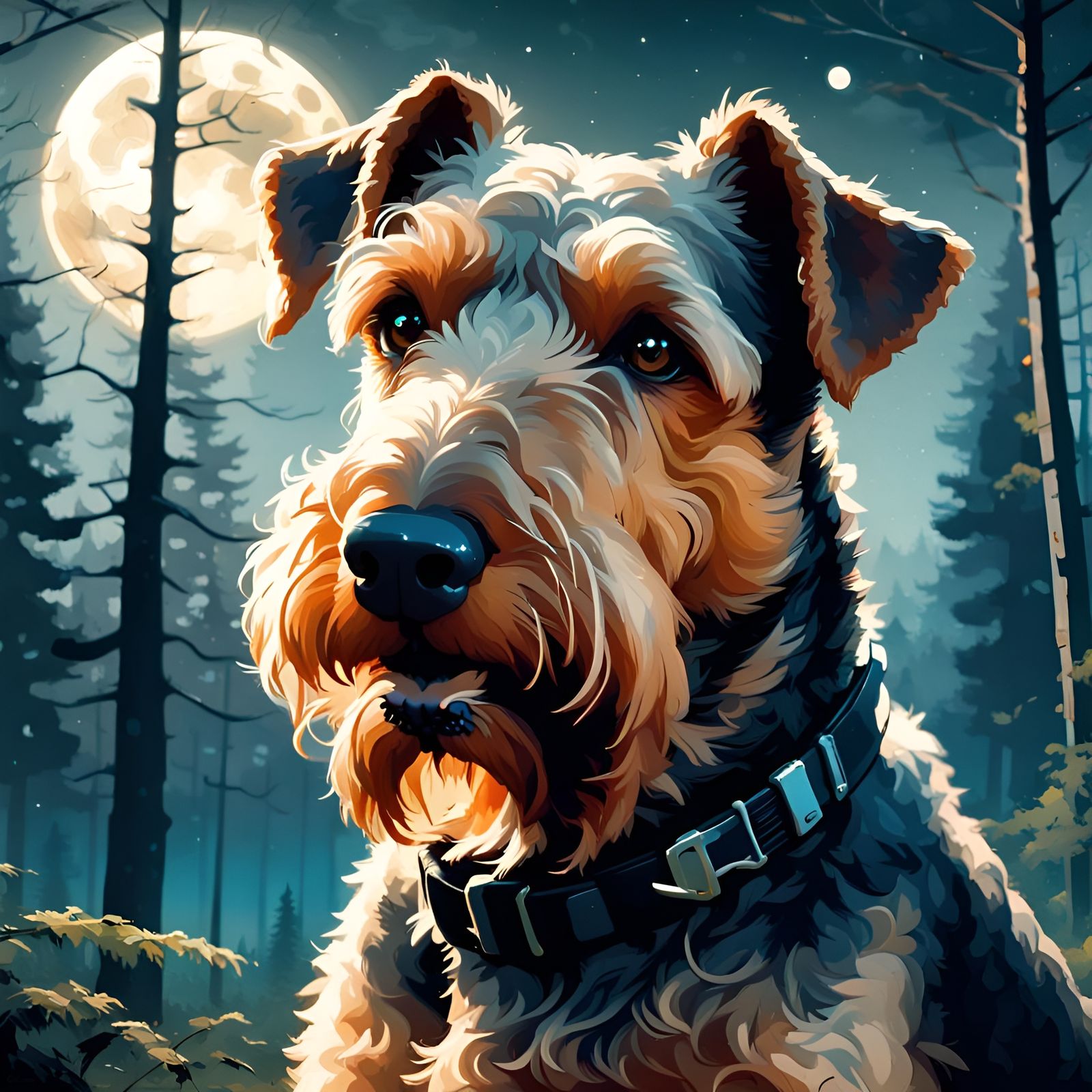 Airedale Terrier, protector of the Moon π