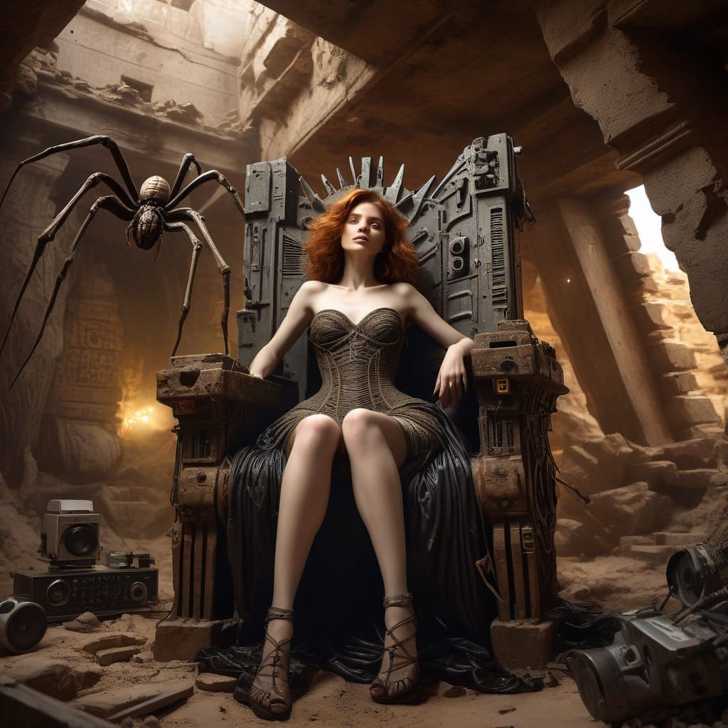 queen on her throne