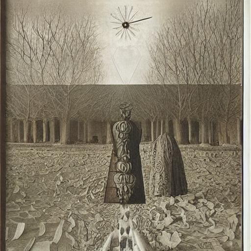 Surreal Train Station in Moonlight, Inspired by Masters