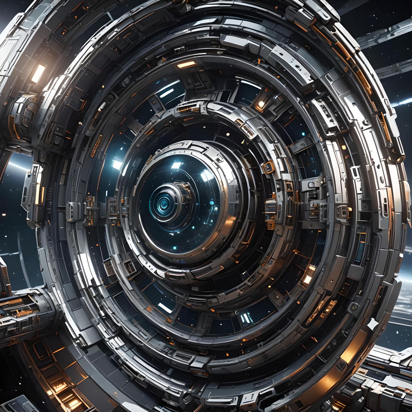 Biomechanical Glass Spaceship in Deep Space Exploration