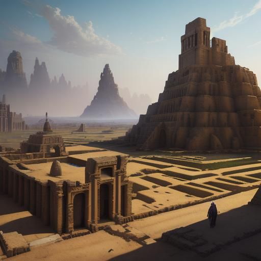 Ancient Mesopotamia: Daily Life in Detailed Matte Painting