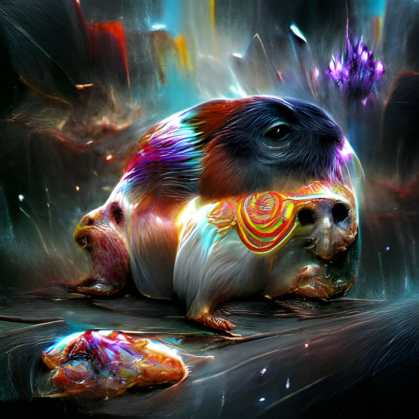 Psychedelic Cosmic Guinea Pig Concept Art