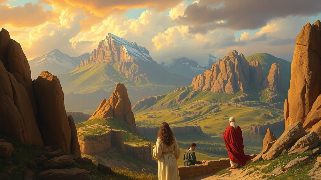 Ezra Seeks the Law: A Pre-Raphaelite Illustration