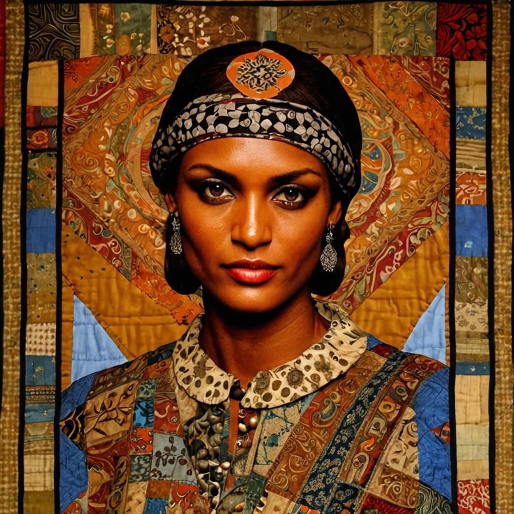 Detailed Patchwork Quilts with Assorted Fabric Textures