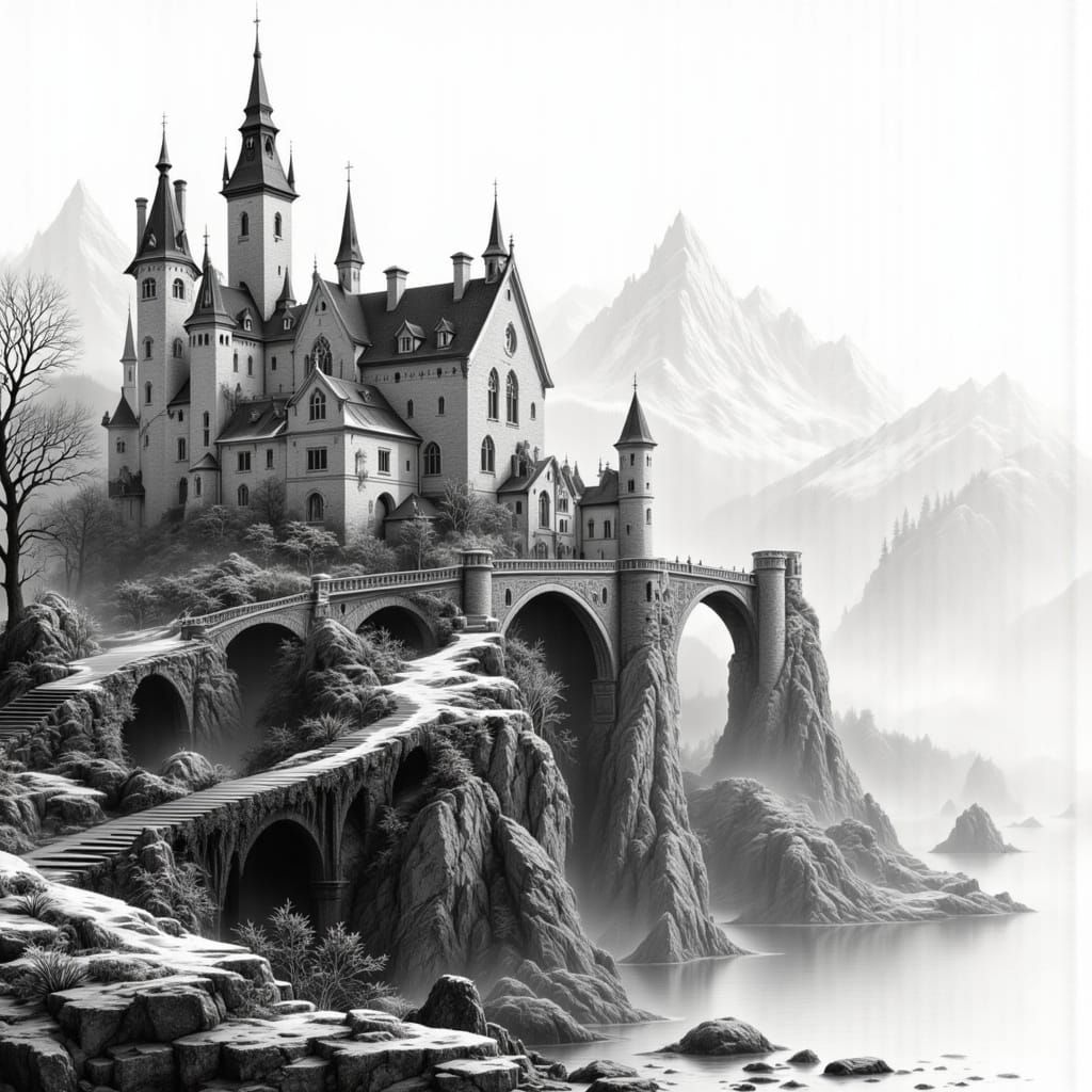 <lora:B-n-W Flux:1.0> <lora:Double exposures:1.0> White back...