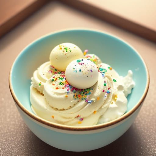 Hyperrealistic Ice Cream Macro Photography
