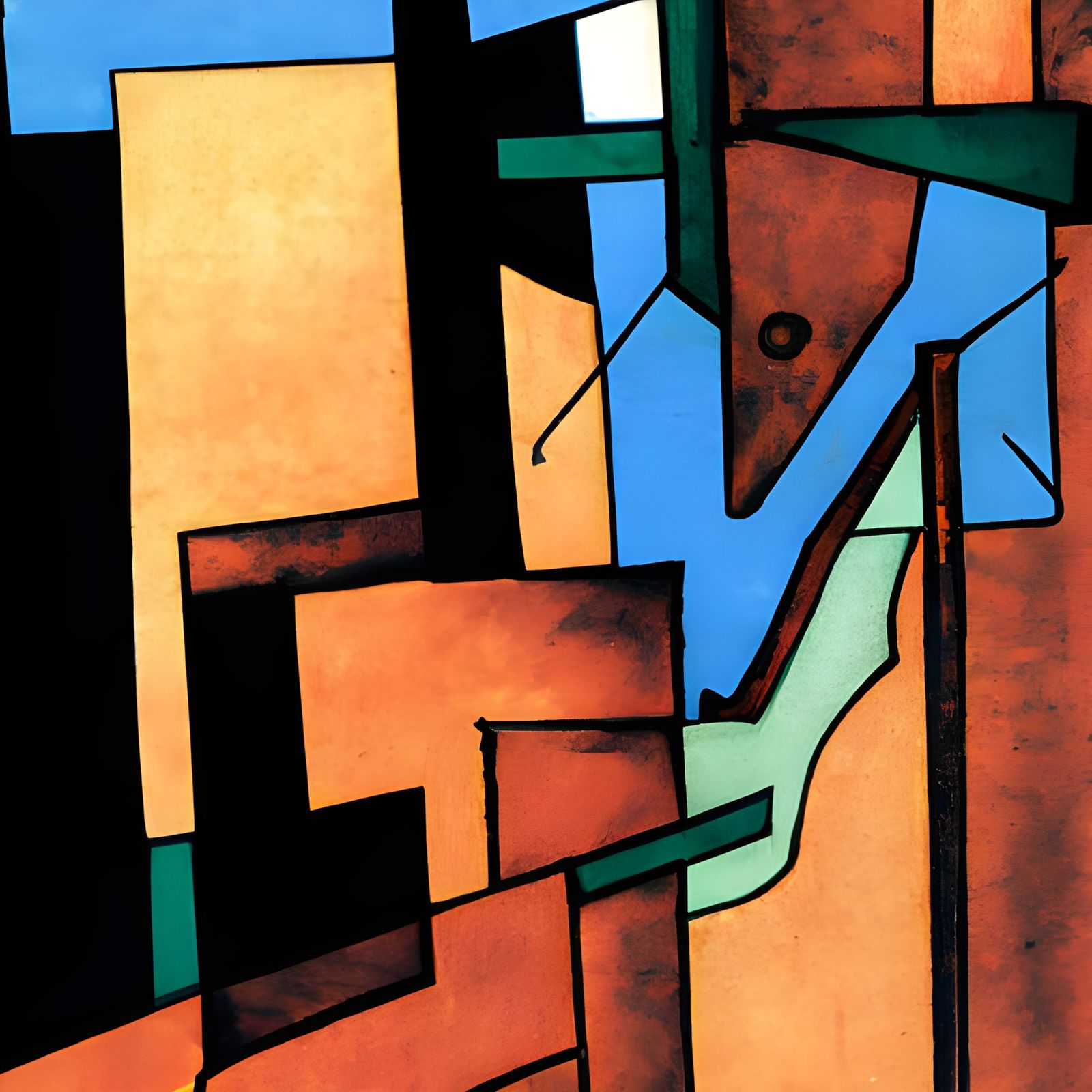 Abstract Cubist Hand Demonstrating Advanced Technique