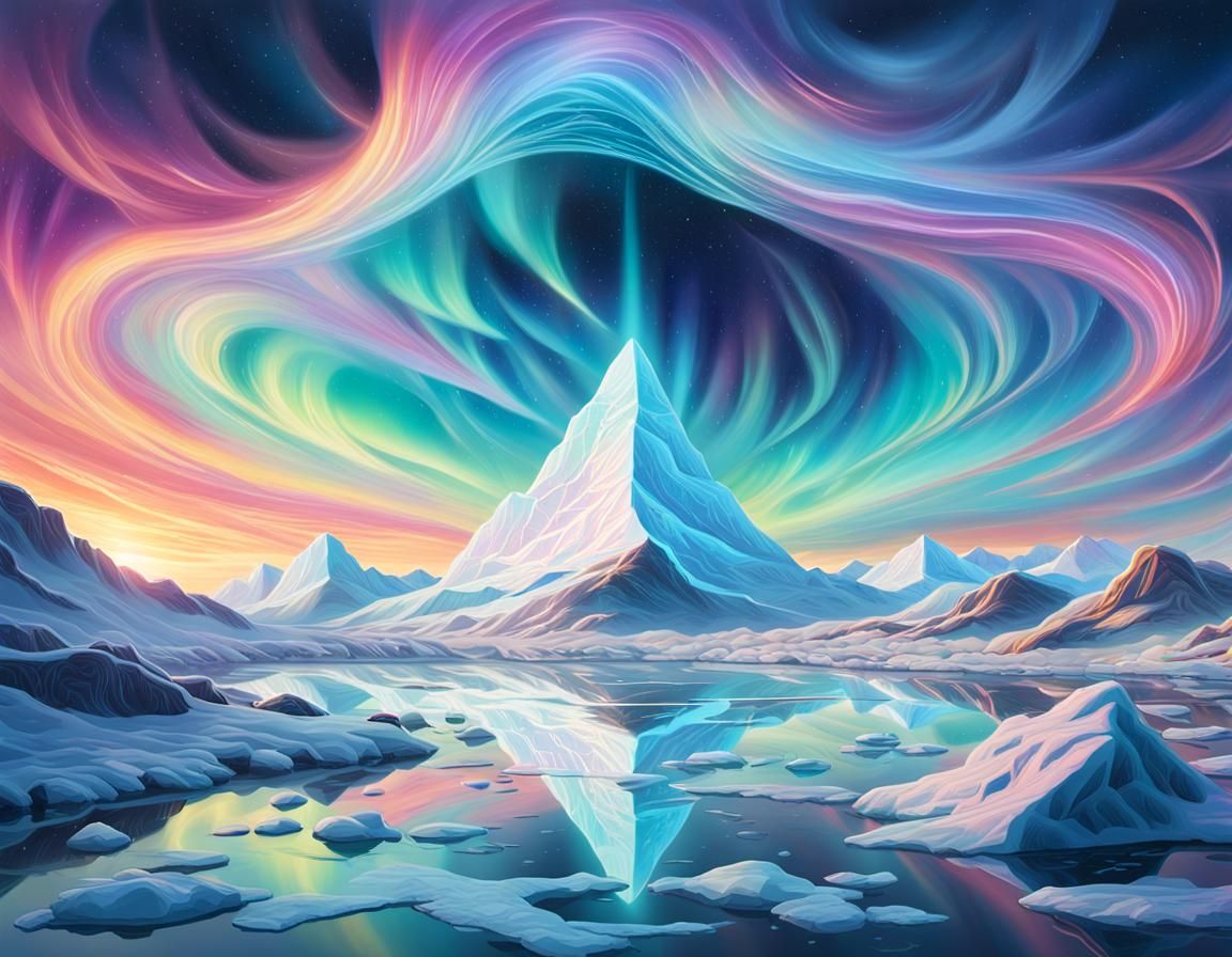 Vardø After the Storm: Astral Digital Illustration