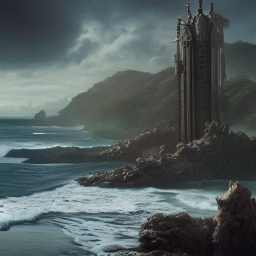 Lovecraftian Beach on São Paulo Coast