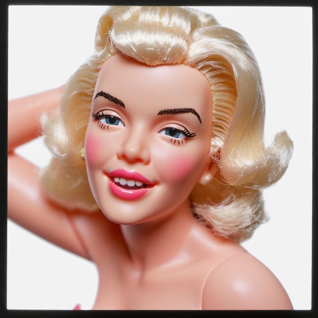Marilyn Monroe as a Barbie Doll Figurine