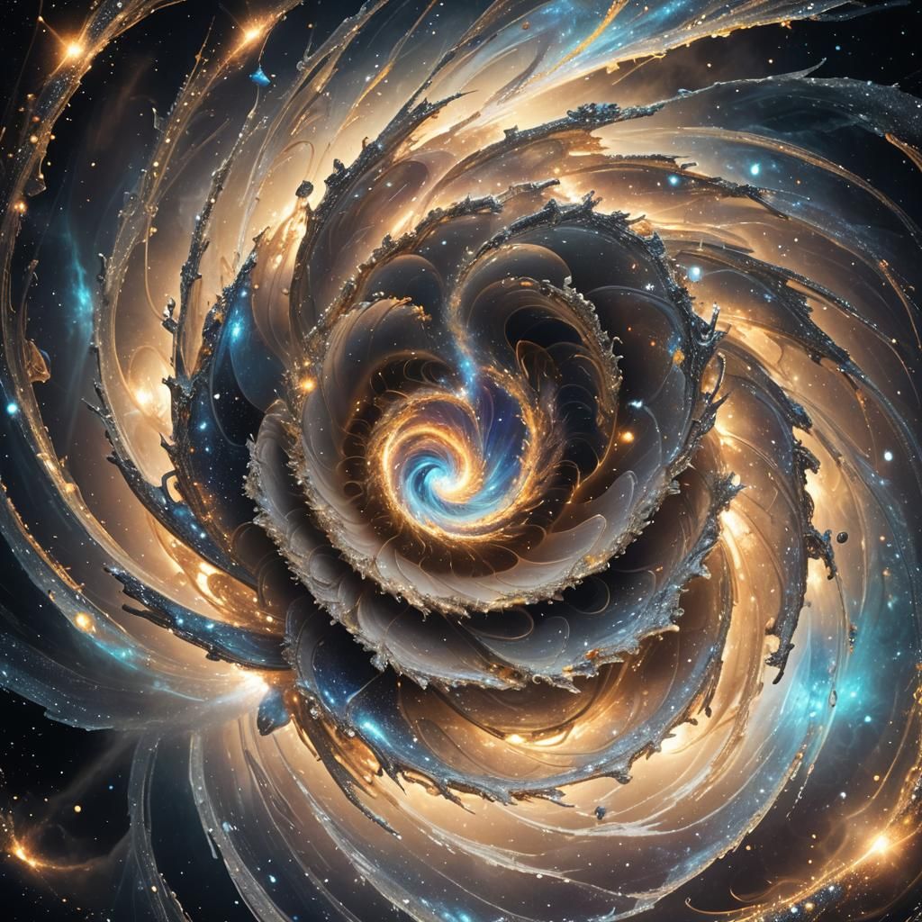 Ethereal Cosmic Dust Creates Glowing Life Form