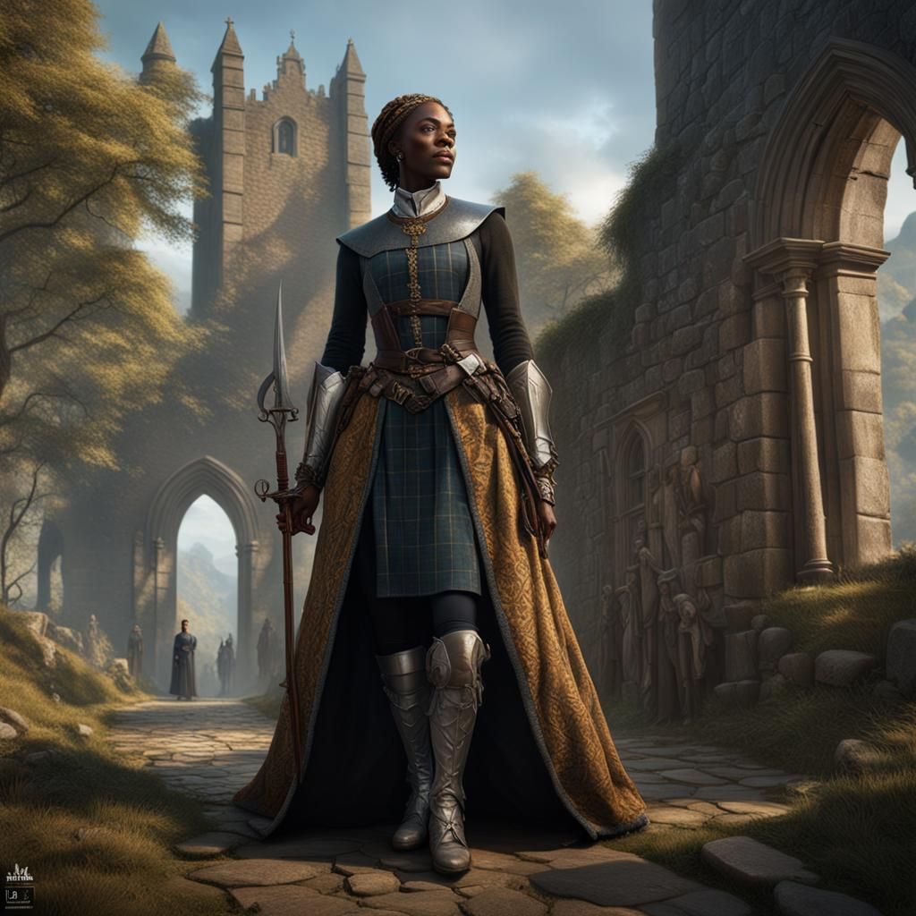 Dark Fantasy: African Queen of Scots in Heaven