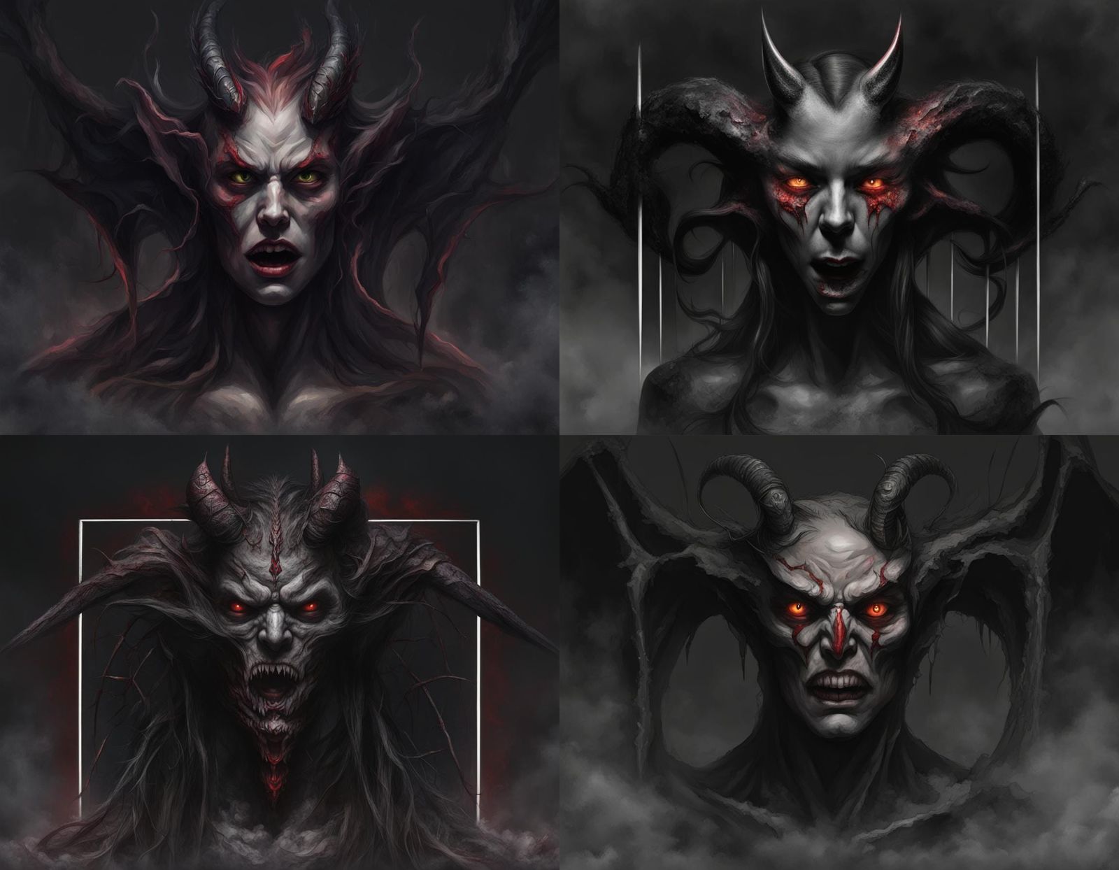 AI Generated Demonic Figure
