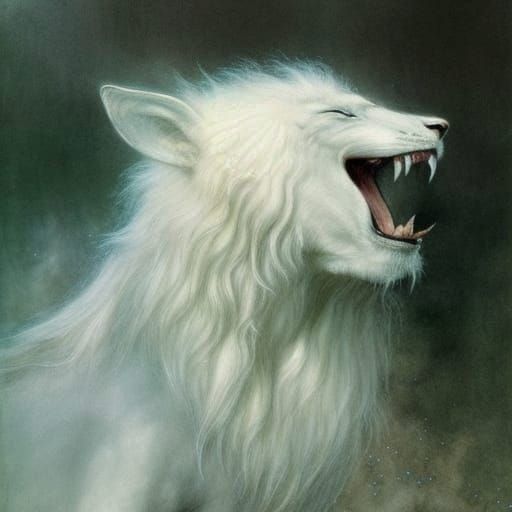 Albino Lycan Laughing