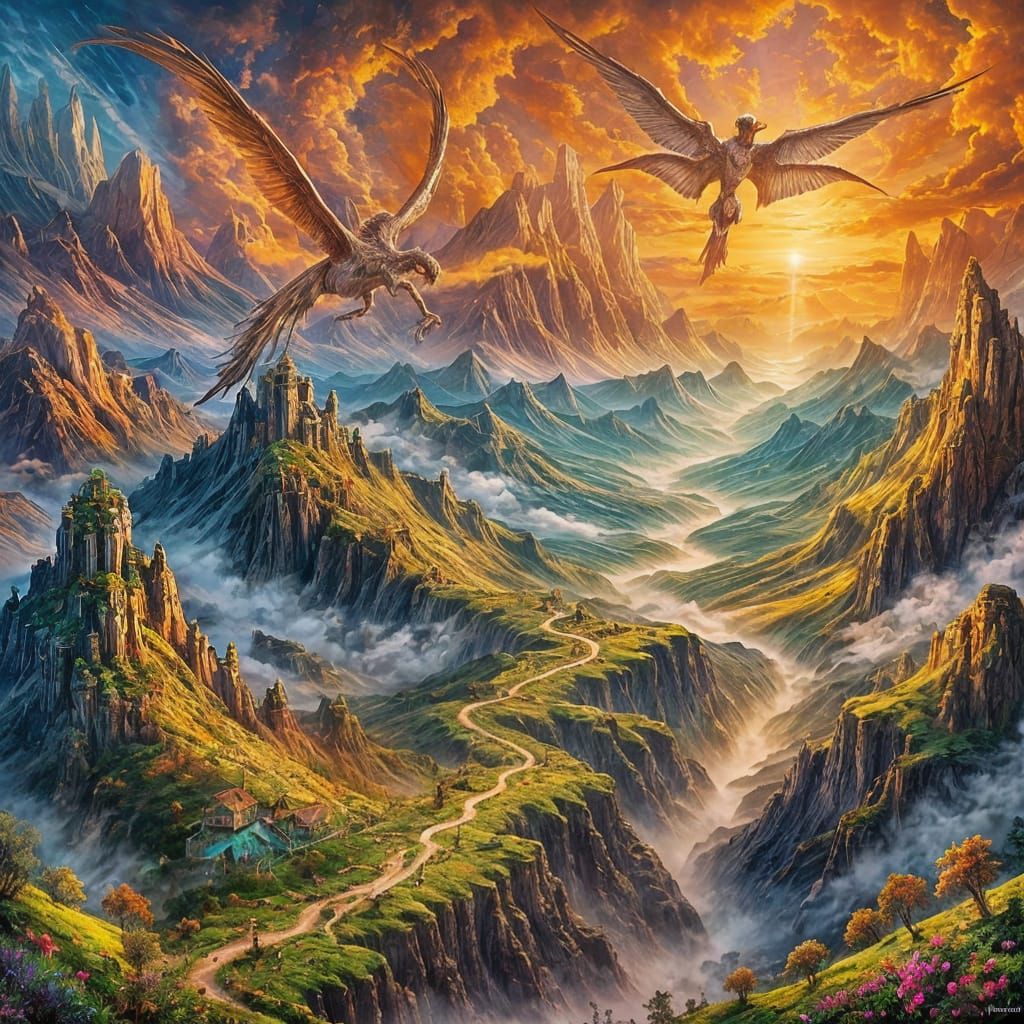 Magnificent Fantasy Landscape Painting