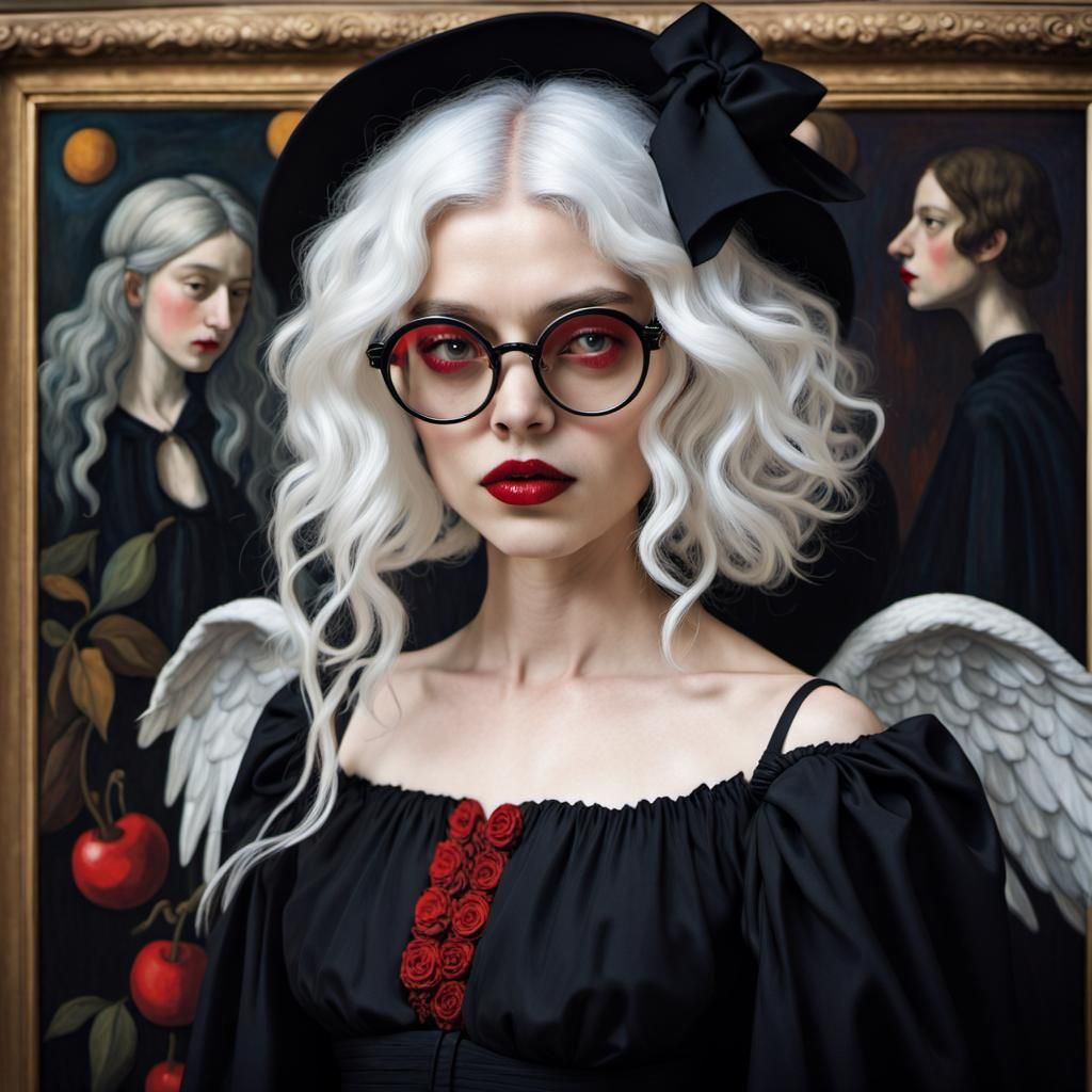 Vampire Witch in Hyperdetailed Maximalist Style