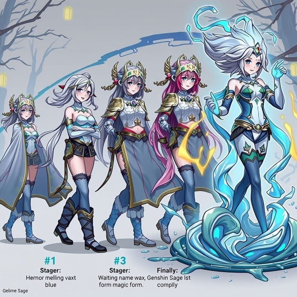 Woman Mage Transforms into Slime Sage, Anime-Inspired