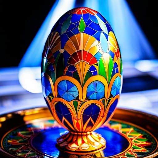 Faberge Easter Eggs in Art Nouveau Rococo Style