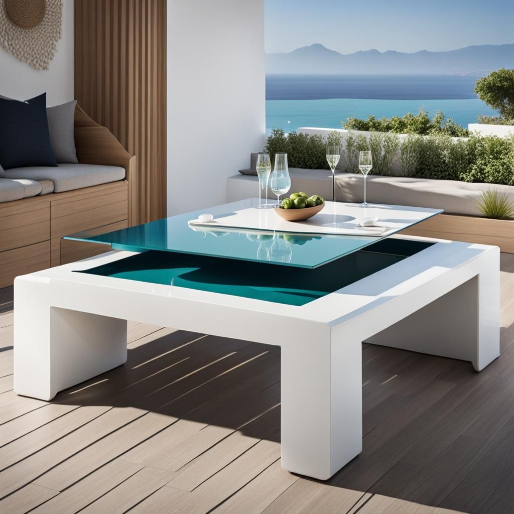 una mesa de centro