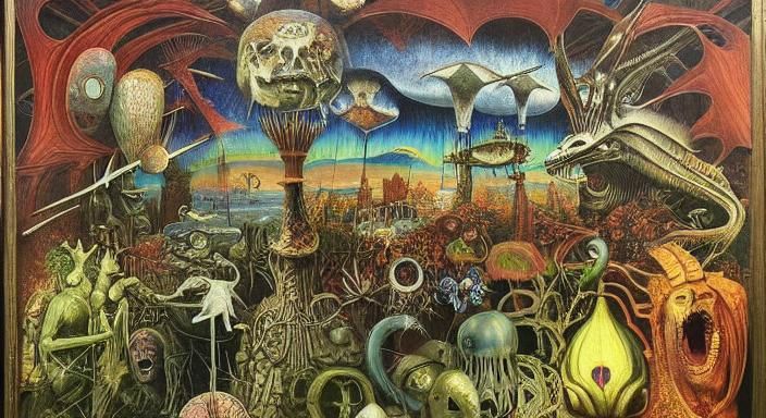 Cryptid Museum: Surreal Fantasy Painting