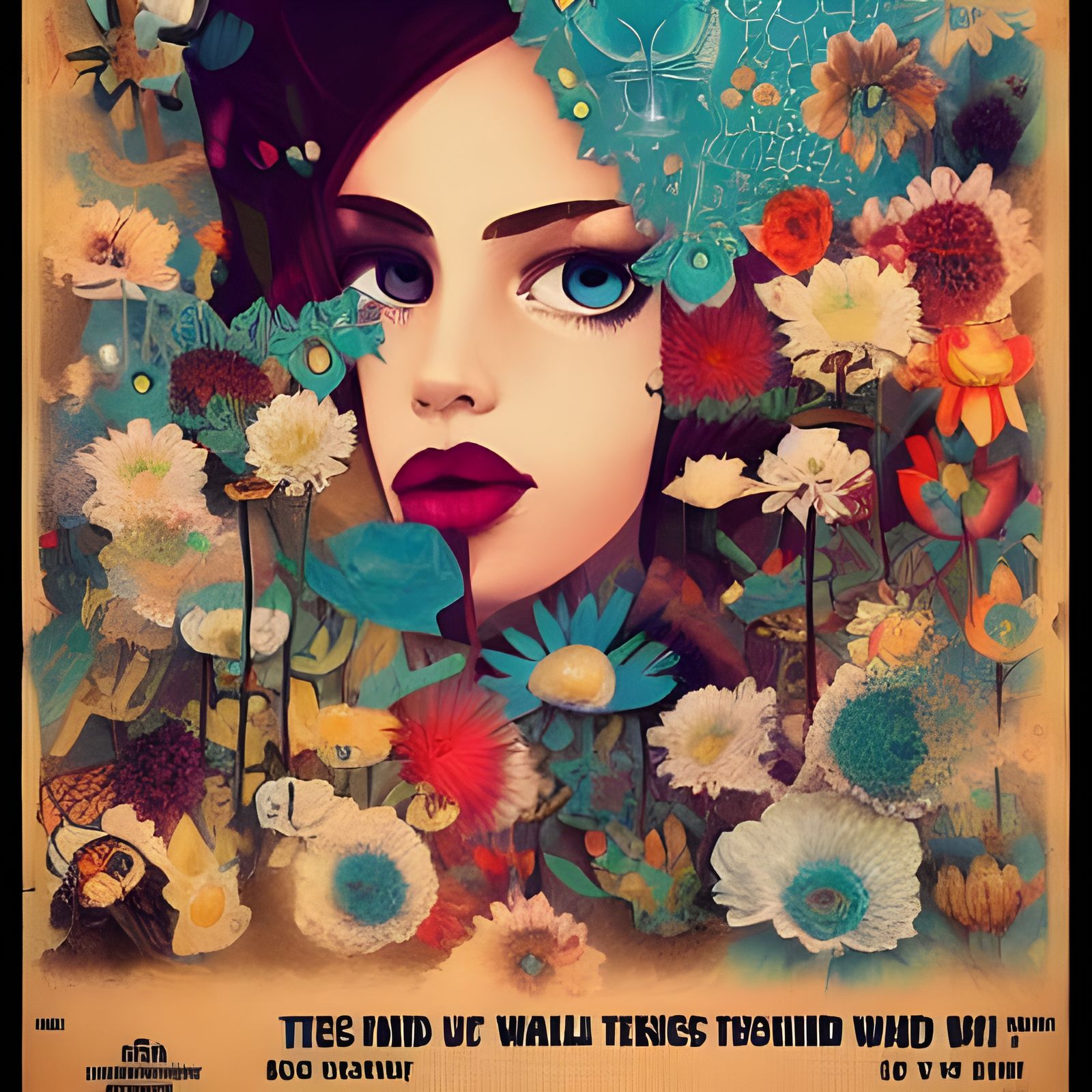 Bold Collage Poster Art in Modern Style