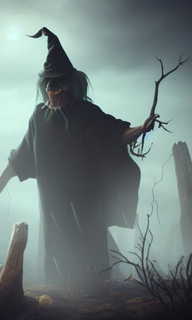 Detailed Witch Concept Art in 8k Resolution