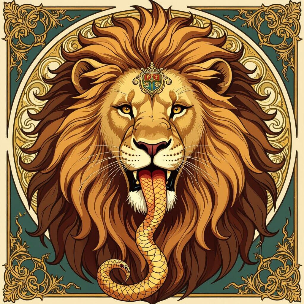 Lion's Serpent Tongue: Medieval Illustration in Alphonse Muc...