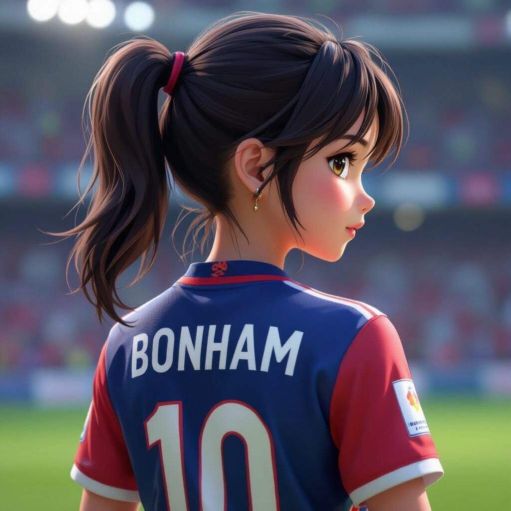 Anime Soccer Player "BONHAM" in 3D Style