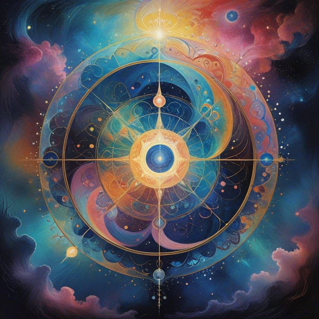 Surreal Dreamscape in Vibrant, Ethereal Hues