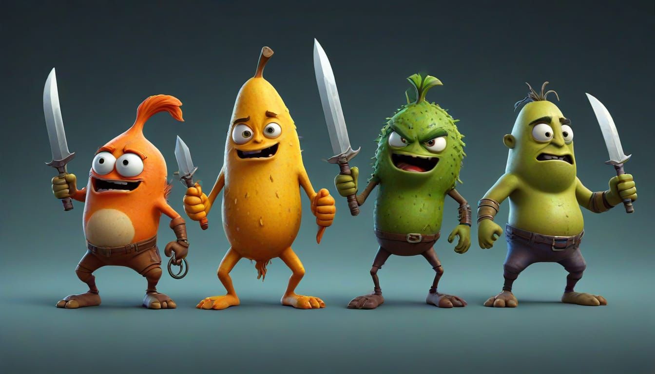 Fruit Warriors Rise in a Fantastical Aesthetic