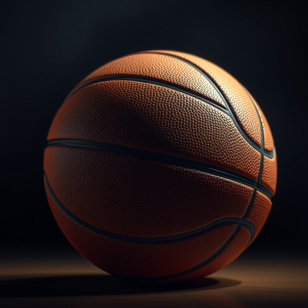 Hyperrealistic Basketball in Dramatic Cinematic Lighting