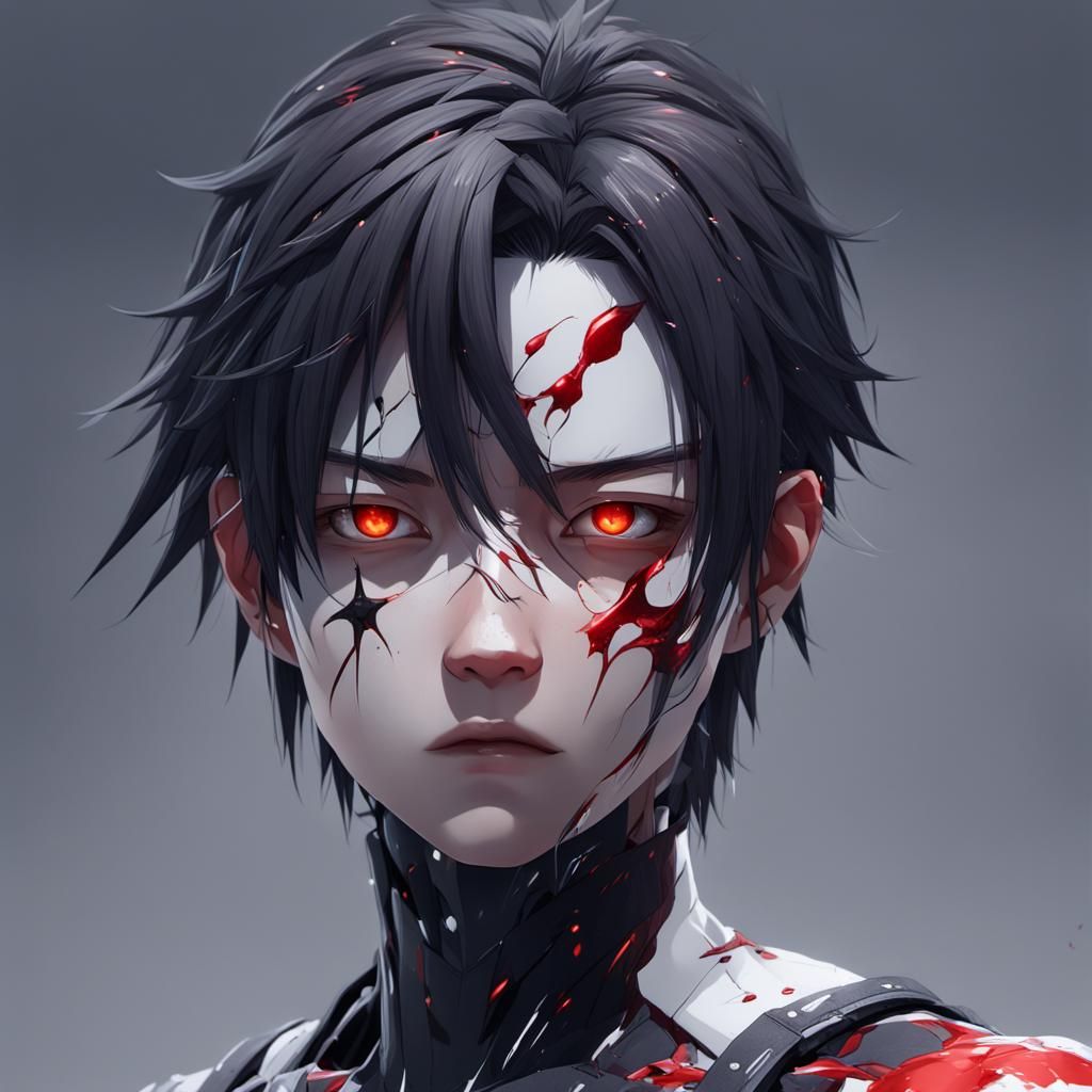 Anime-Style 3D Art: Pain Concept