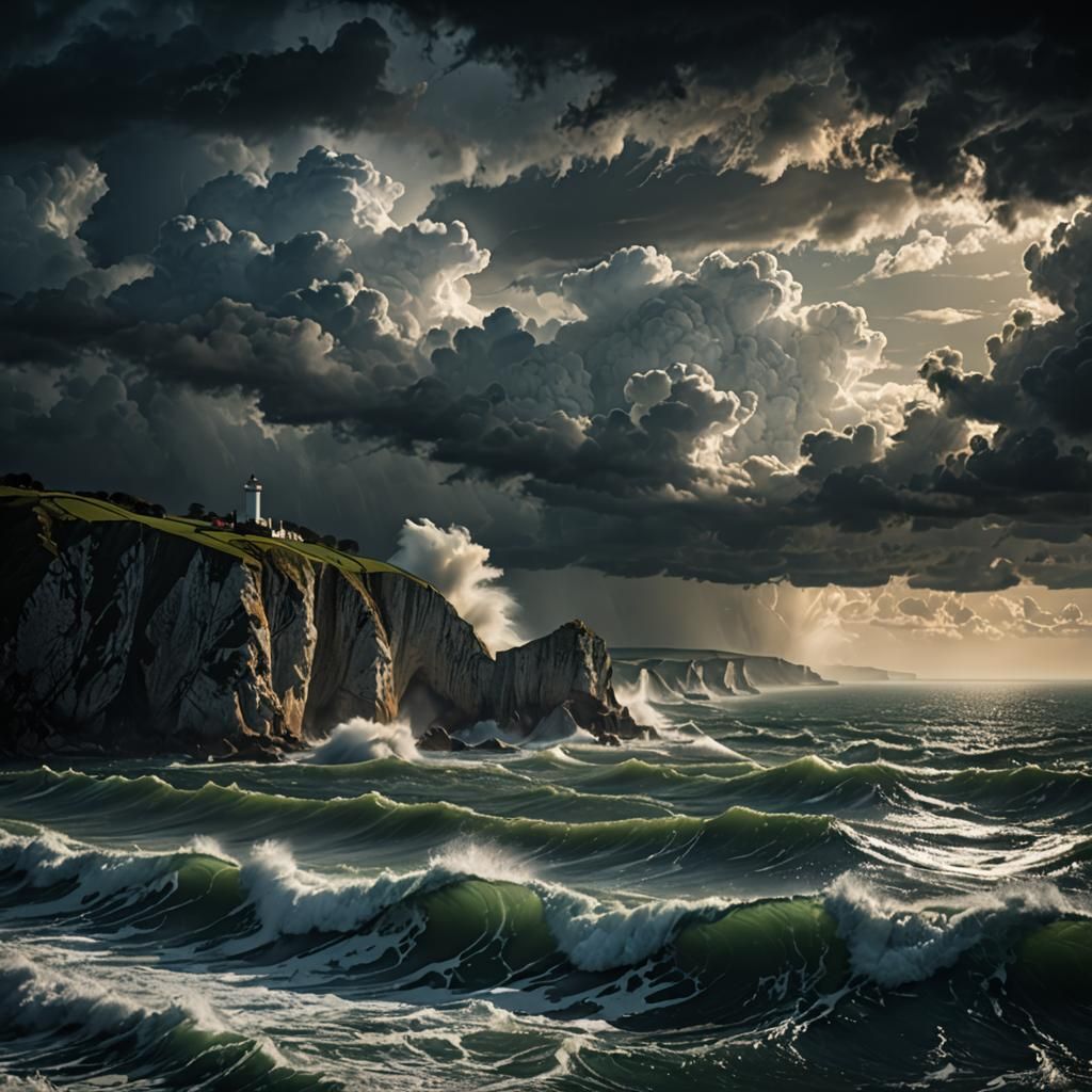 Dramatic Storm off the Isle of Wight