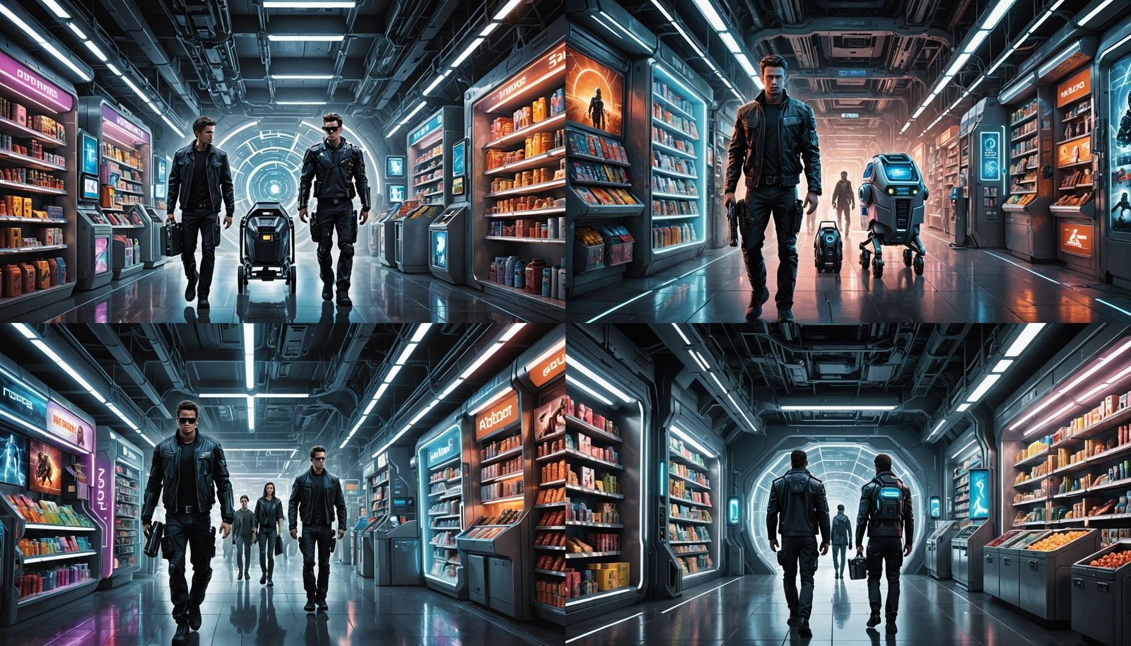 Futuristic Portal: Retailer Transformation in Sci-Fi Style