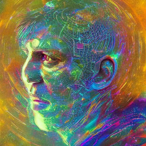 Holographic AI Entity in Cosmic Mixed Media