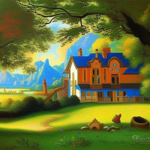 Spraypaint Art in Impressionistic Style