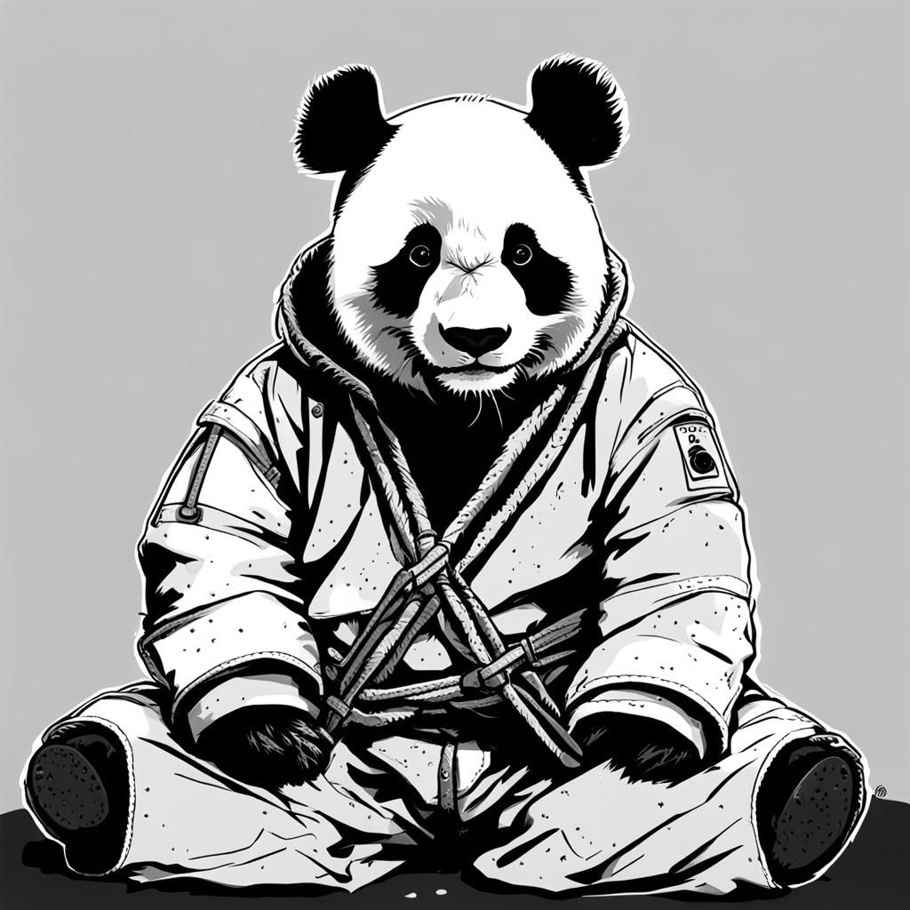 Panda in Straitjacket: An AI-Generated Oddity