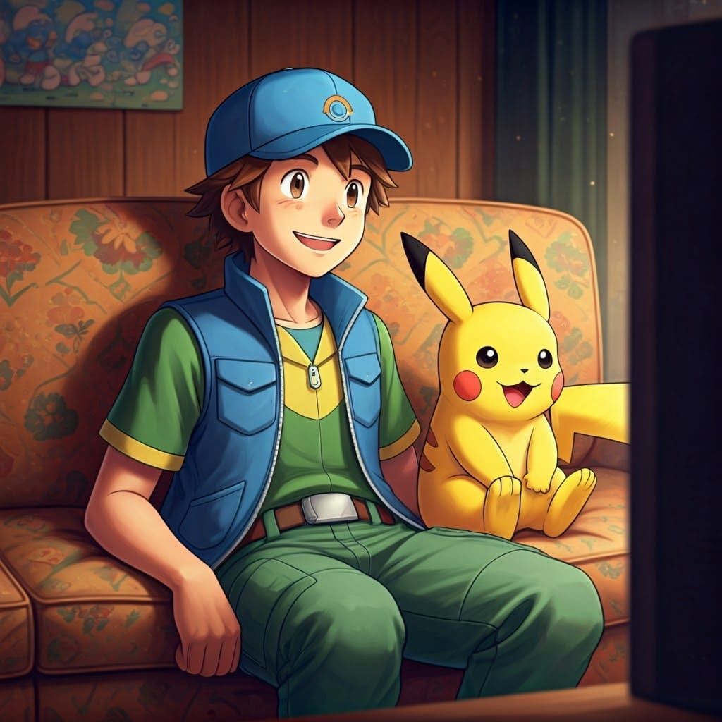 Ritchie and Sparky Enjoy Nostalgic Smurfs Cartoon