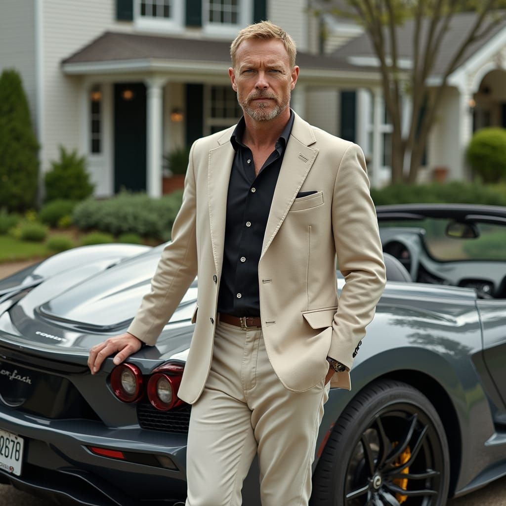 A Handsome Man in a Hyper-Realistic Portrait