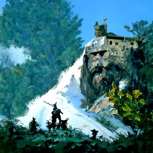 Orc Noble on Hilltop in Velasquez Style