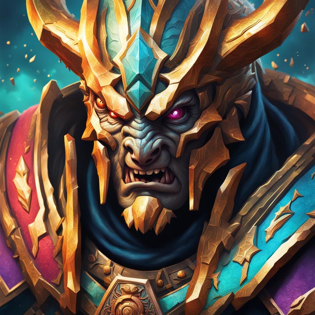 Detailed Hyperrealistic Portrait with Colorful Splash Art