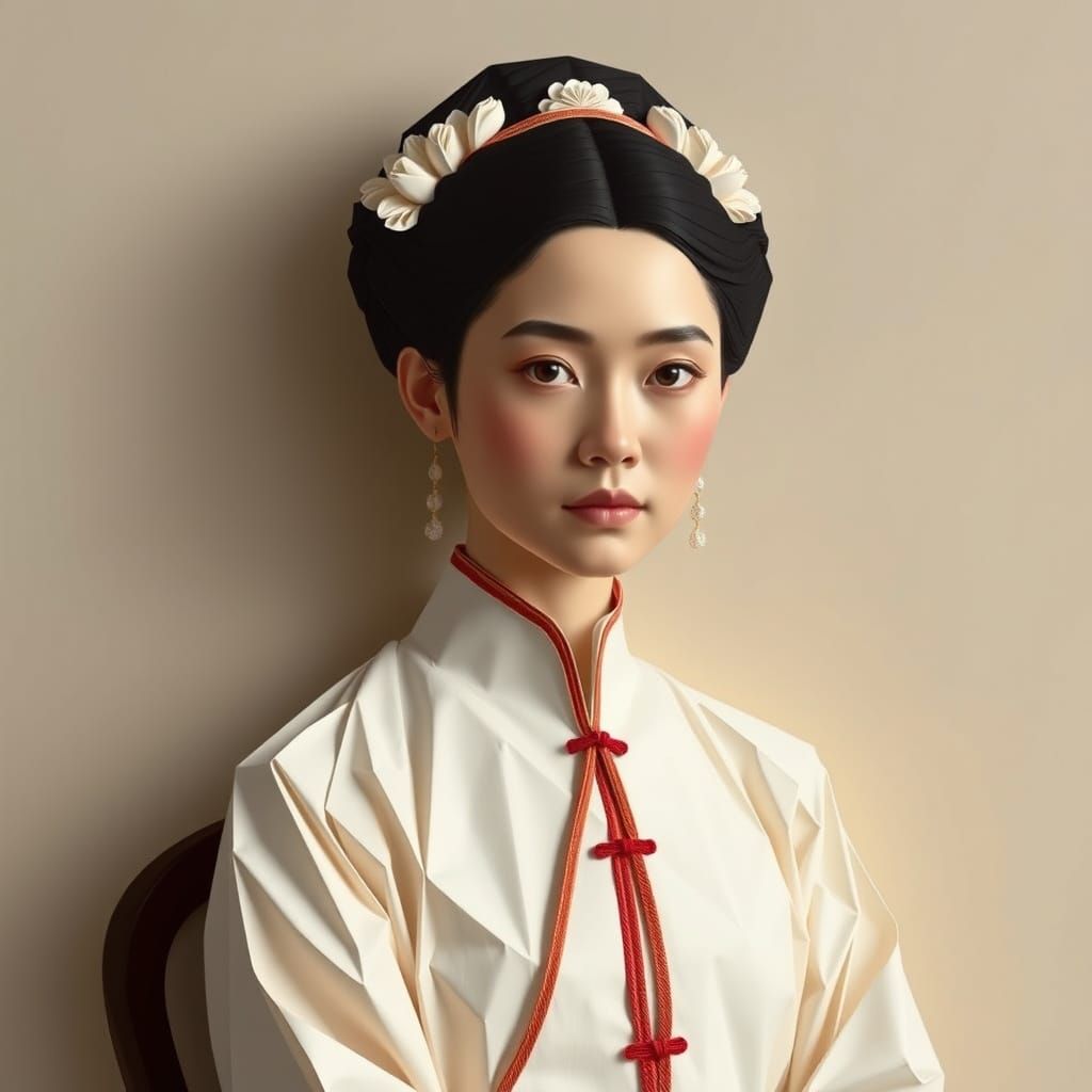 Portrait of Elisabeth Lederer in Chinese Imperial Dress