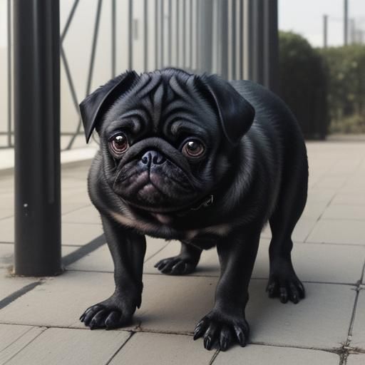 black pug mannerism