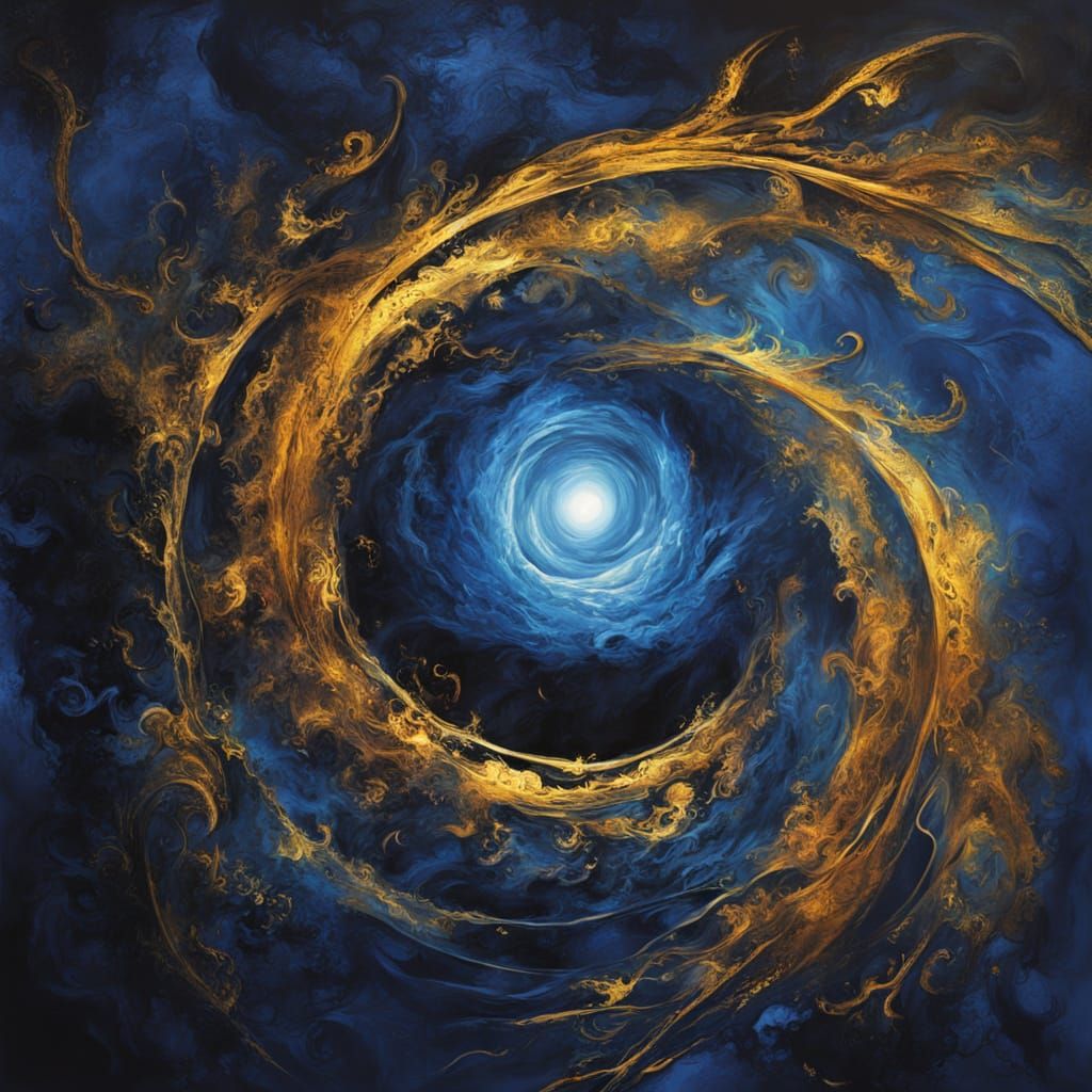 Ethereal Entity Unfolds in Dreamlike Vortex