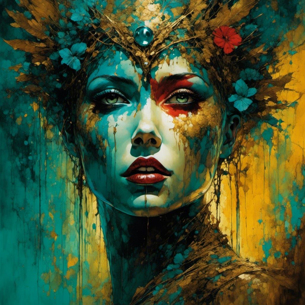 Terrifying Iconic Face in Hyperrealistic Detail