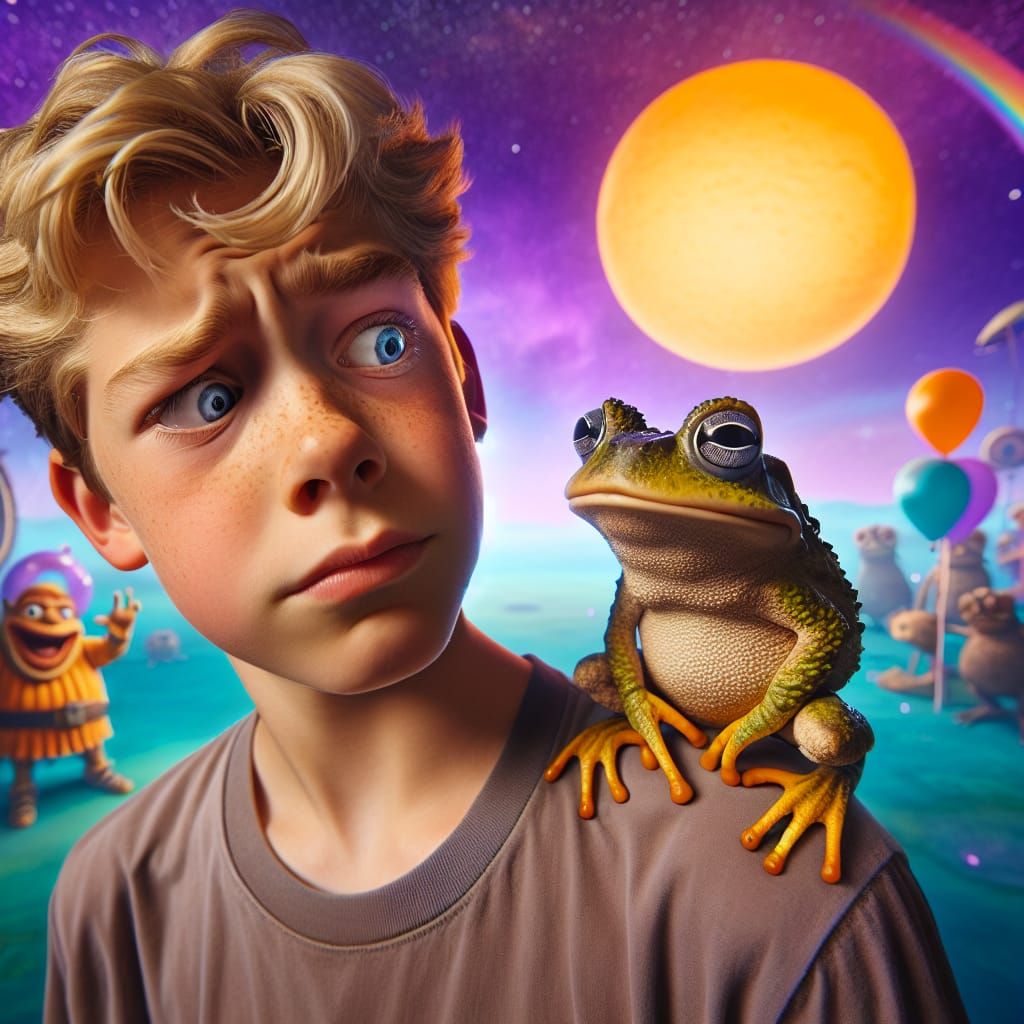 Whimsical Boy Meets Sassy Toad on an Alien Planet