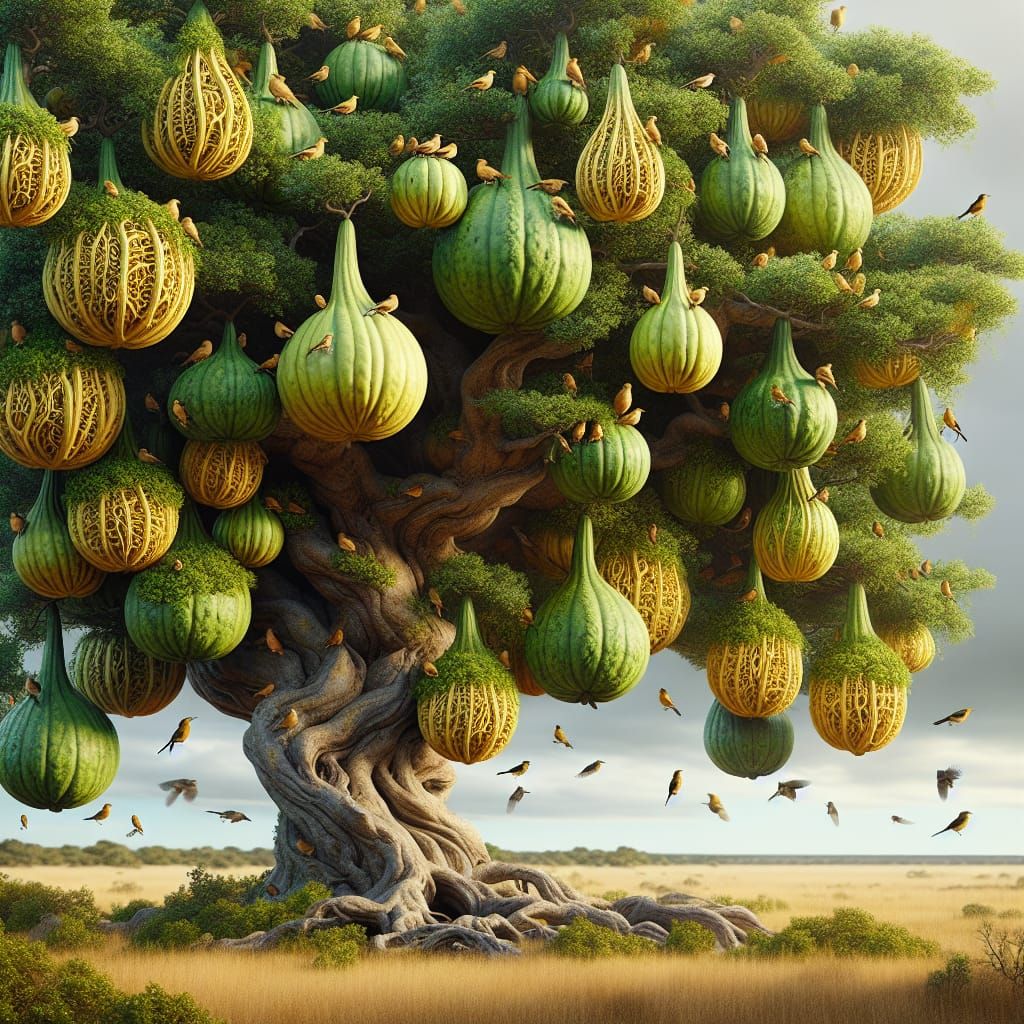 Gourd Tree Haven: Bird Community in Savanna
